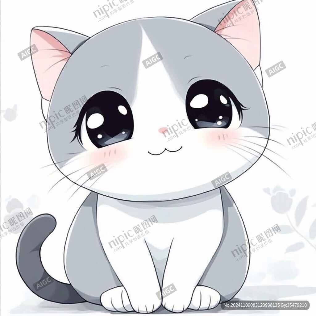 小貓動漫素材