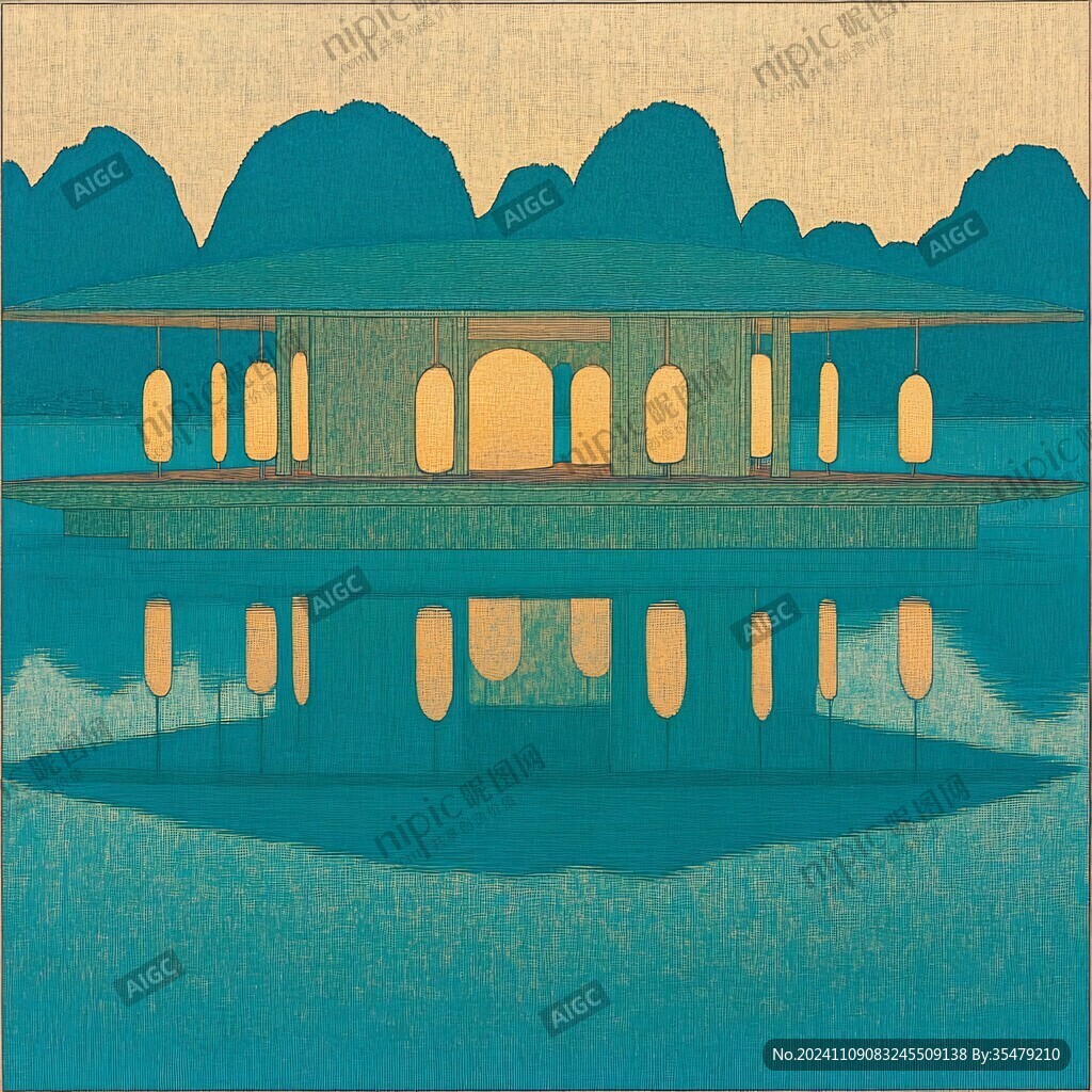沙洲湖大橋插畫