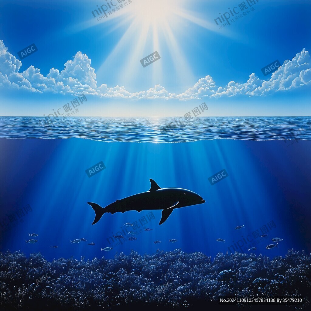 海底的海豚