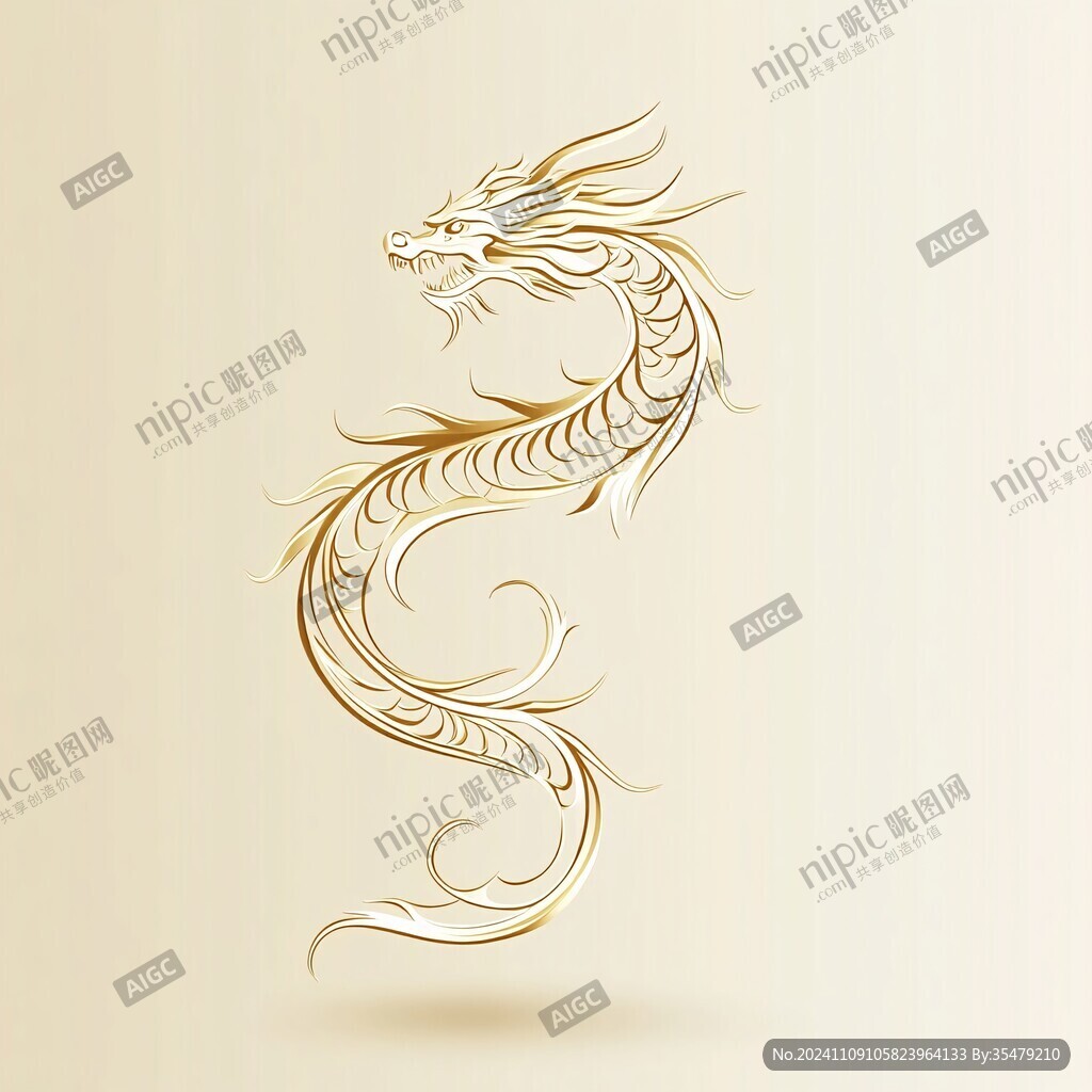 龍鳳簡約圖案