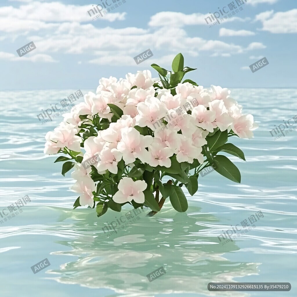 水邊的花