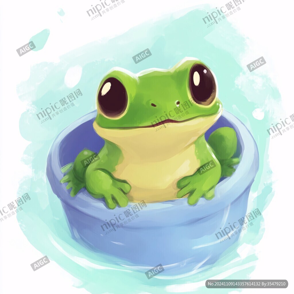 手繪跳跳蛙