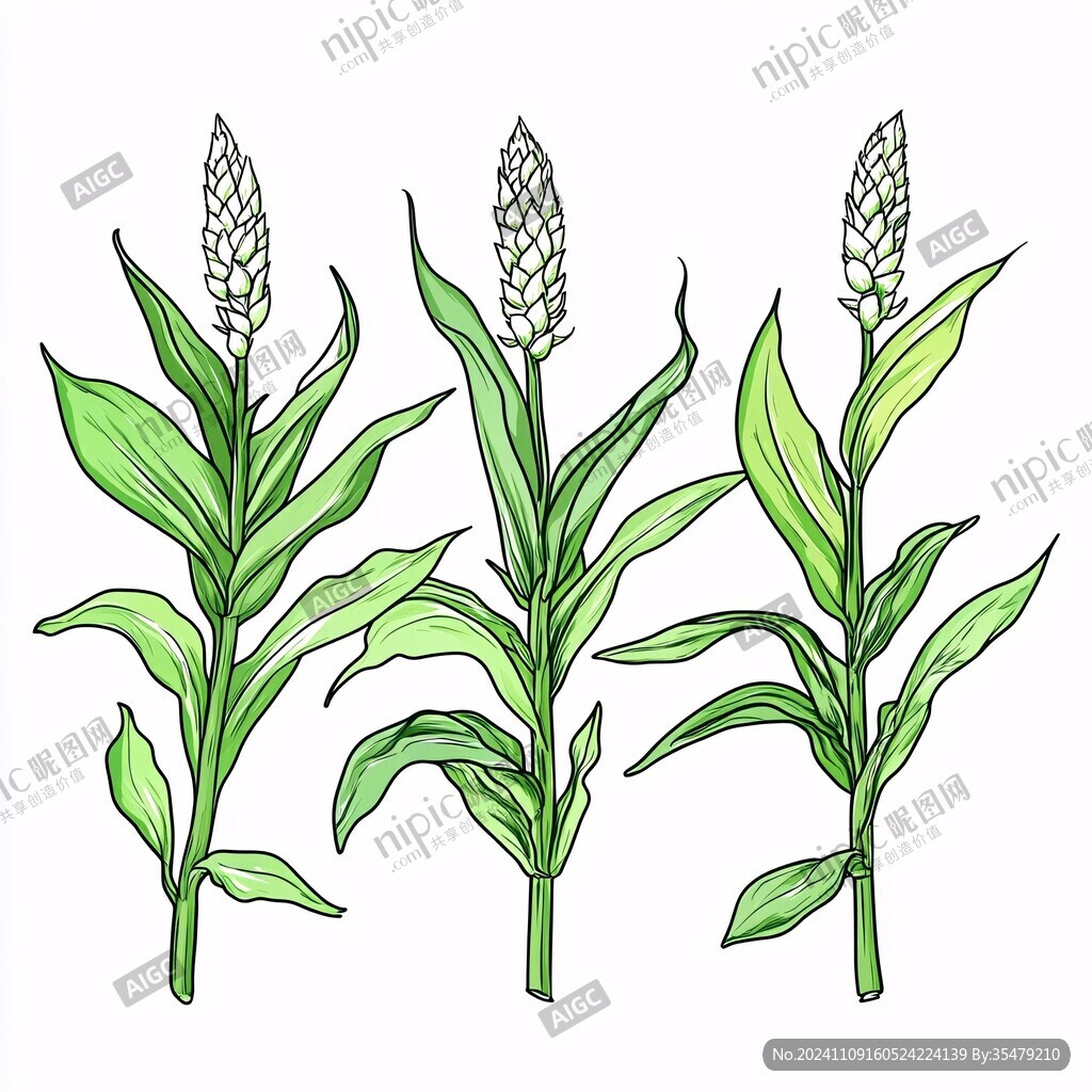 手繪芝麻插畫
