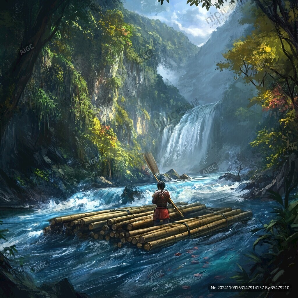 隱居山林場景