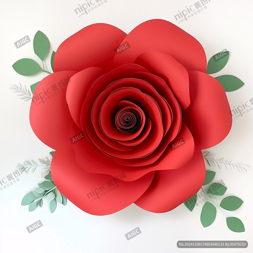 3d立體玫瑰花
