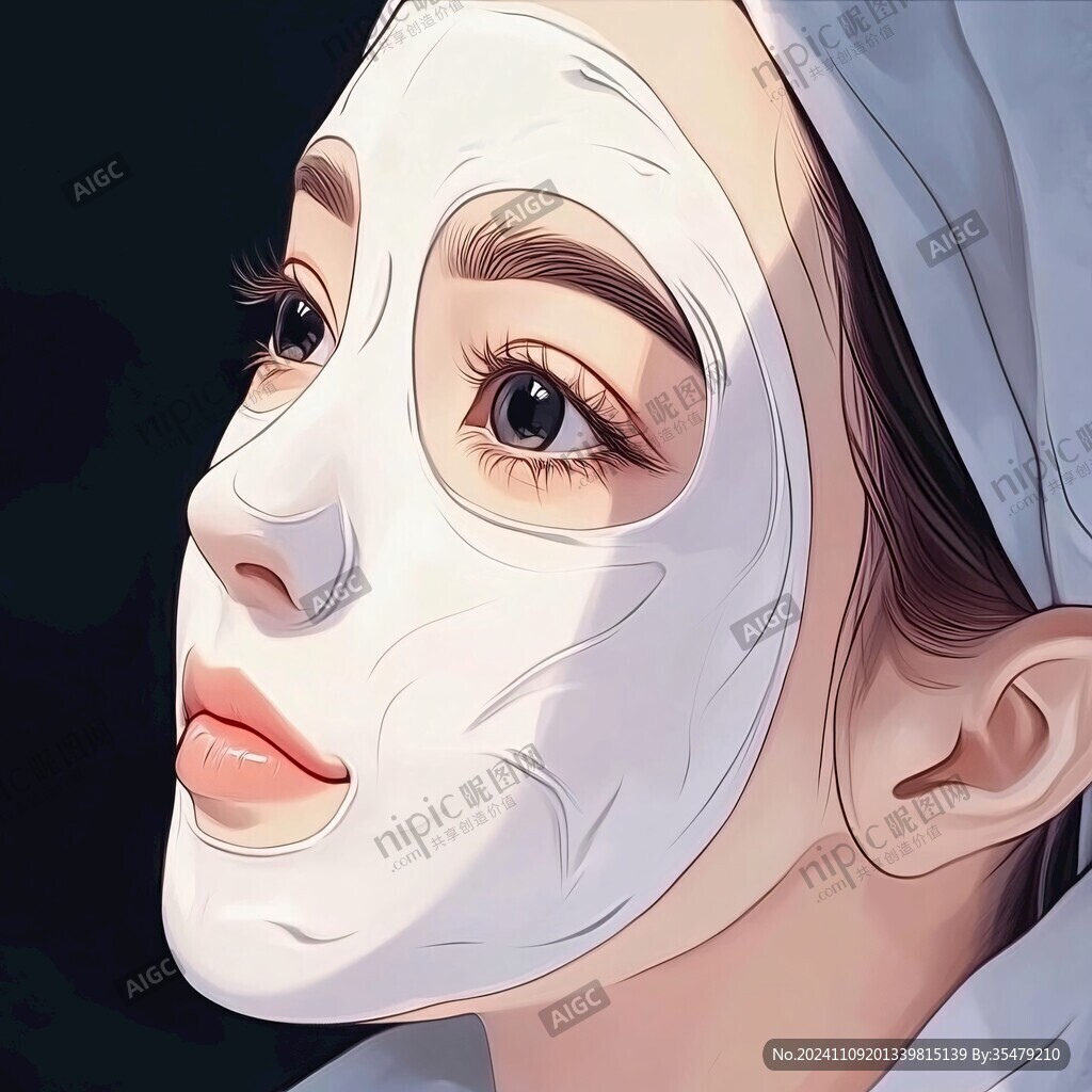 面膜插畫設計