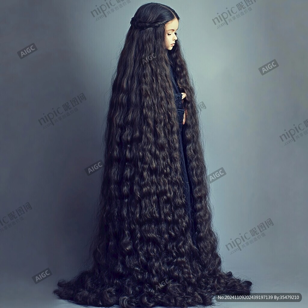 披發(fā)美女背景
