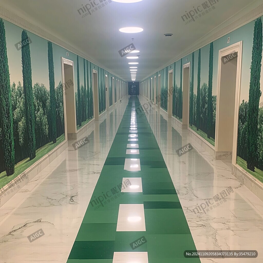 心理咨詢室走道