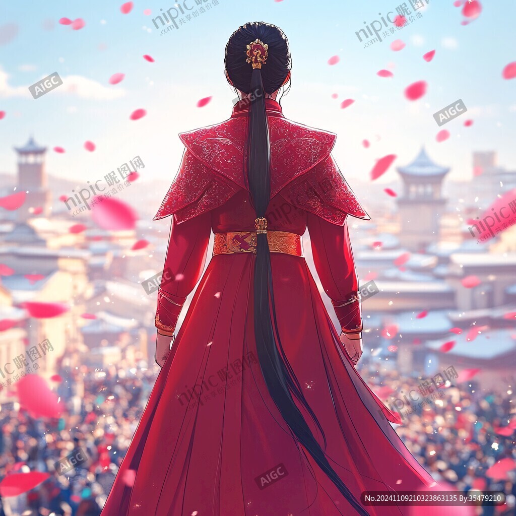 紫霞仙子背影