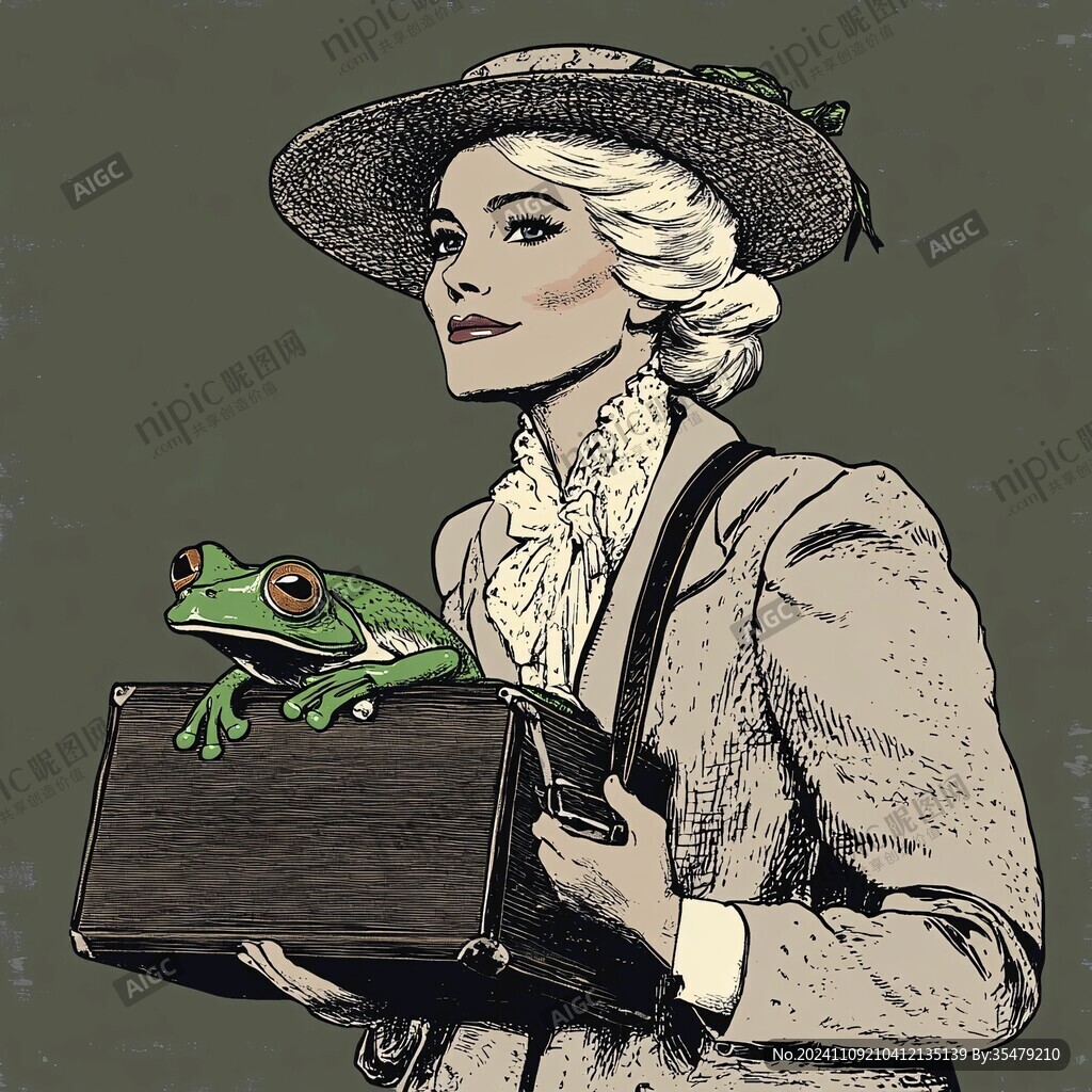 歐美復古人物插畫