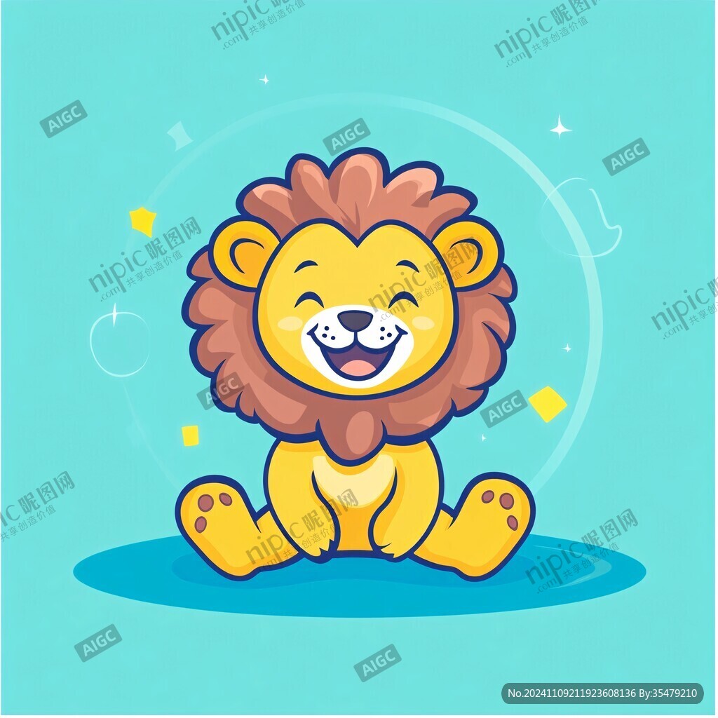 小獅子卡通形象設計