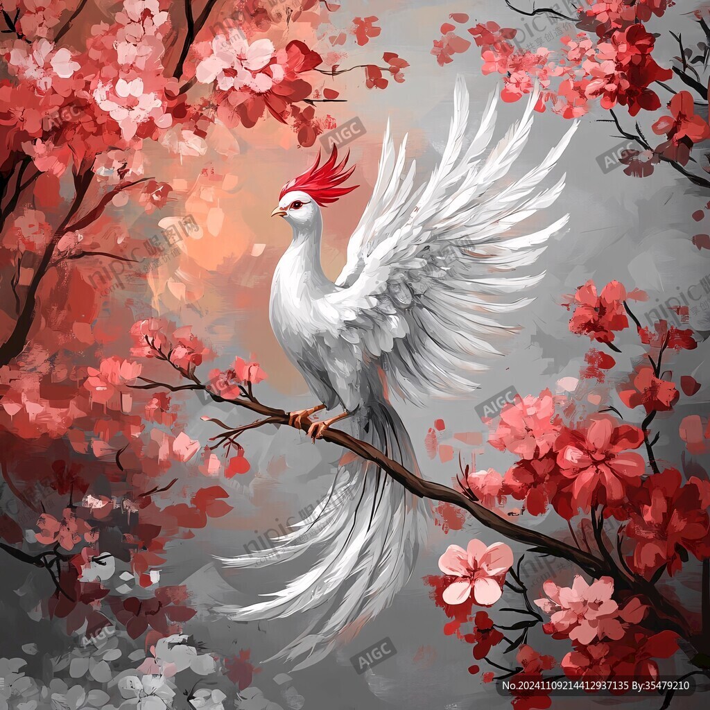 朱鹮插畫