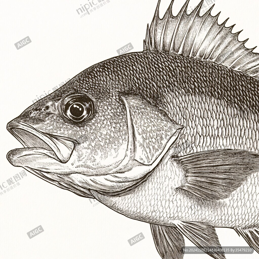 北歐動(dòng)物魚裝飾畫