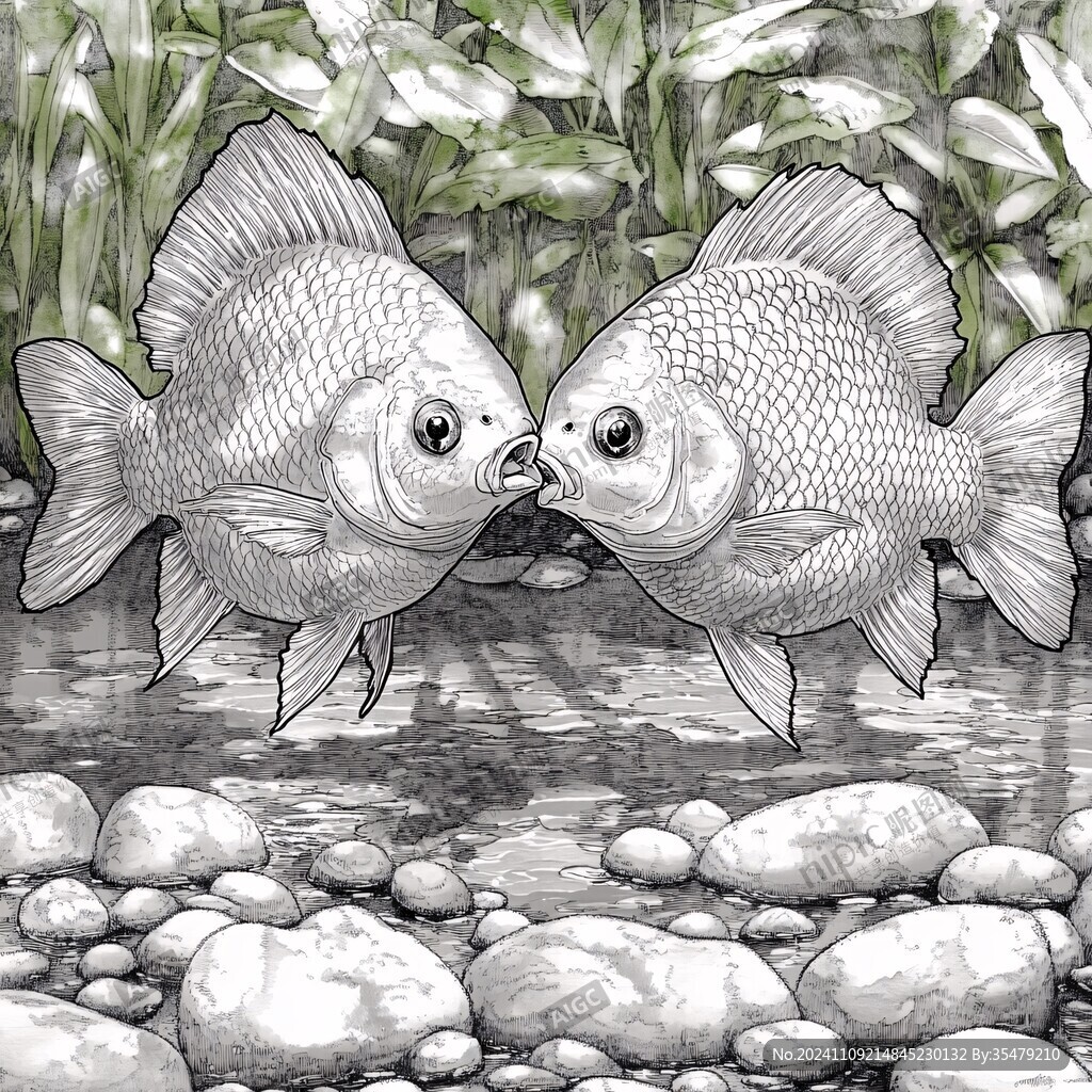 兩只鯽魚(yú)