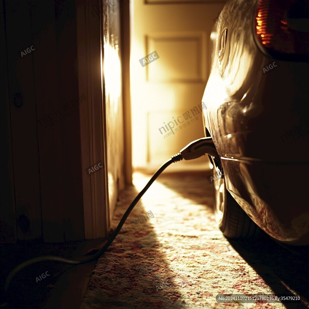 正在充電的汽車