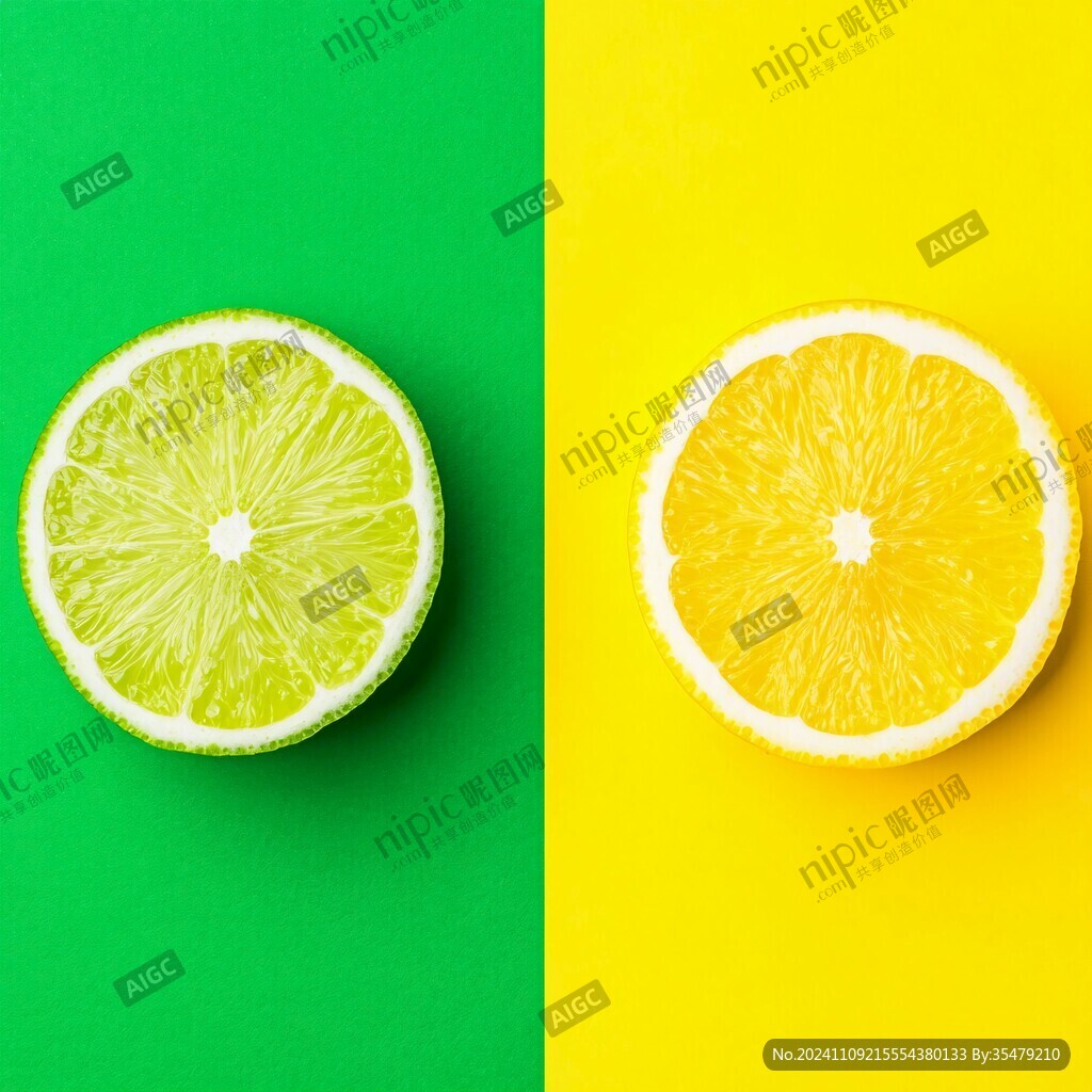 橙綠對比