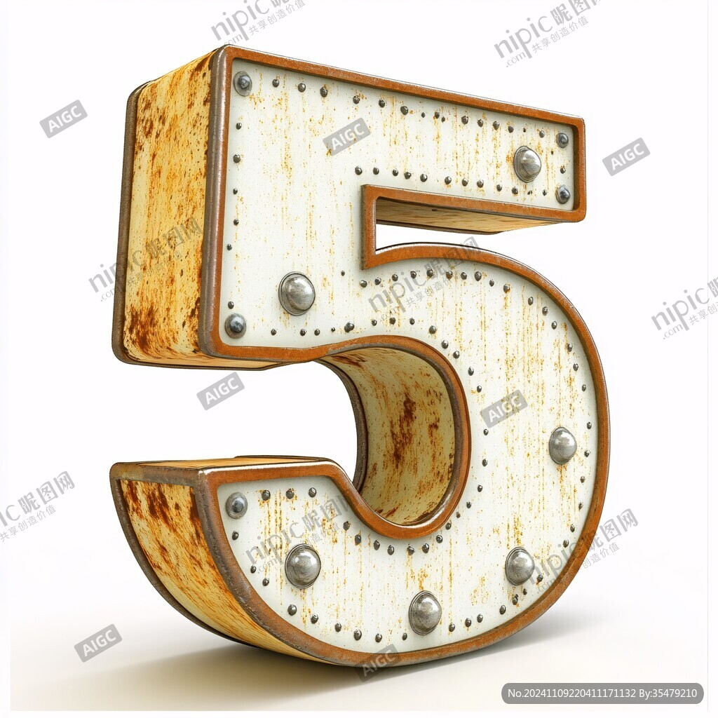 機(jī)械51創(chuàng)意金屬數(shù)字