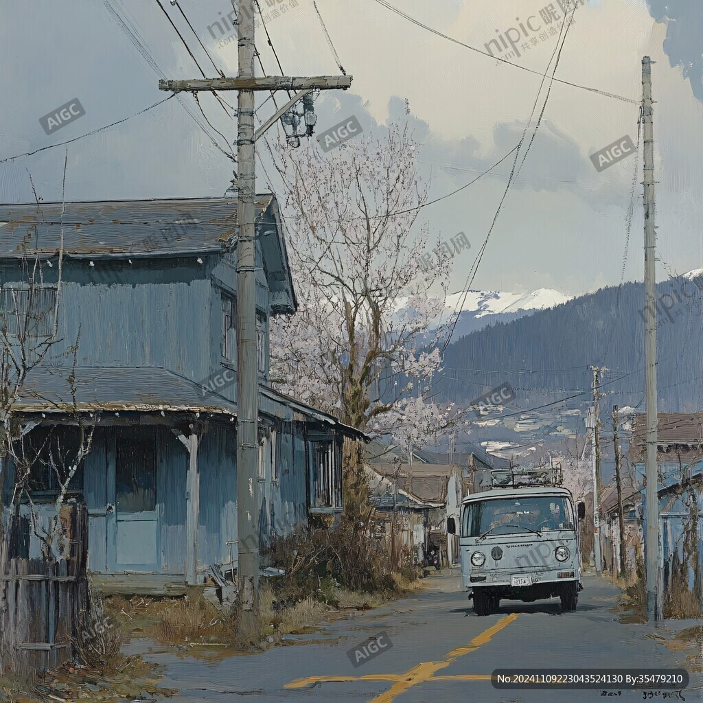 厚涂景色