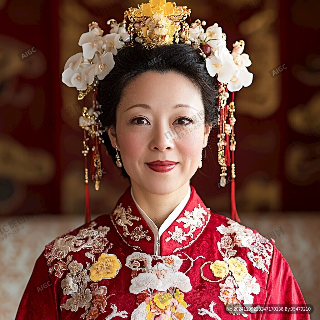 中式婚禮頭飾