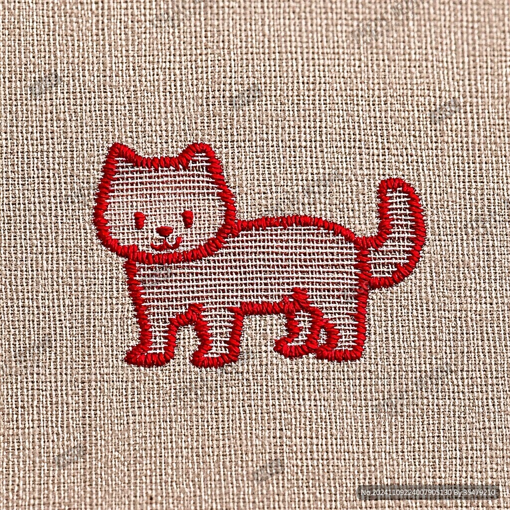 貓咪刺繡