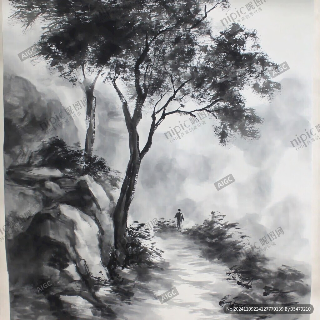 琺瑯風景圖