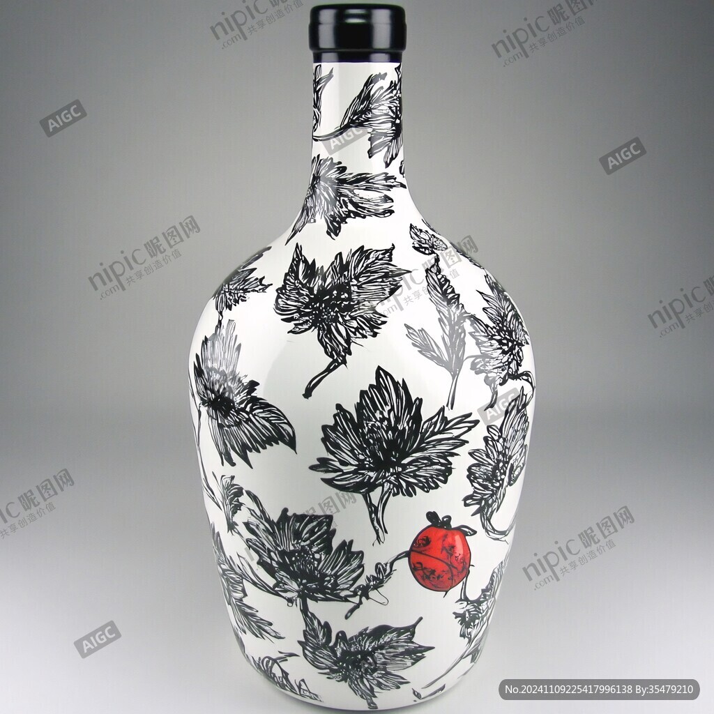 菊花紋瓶
