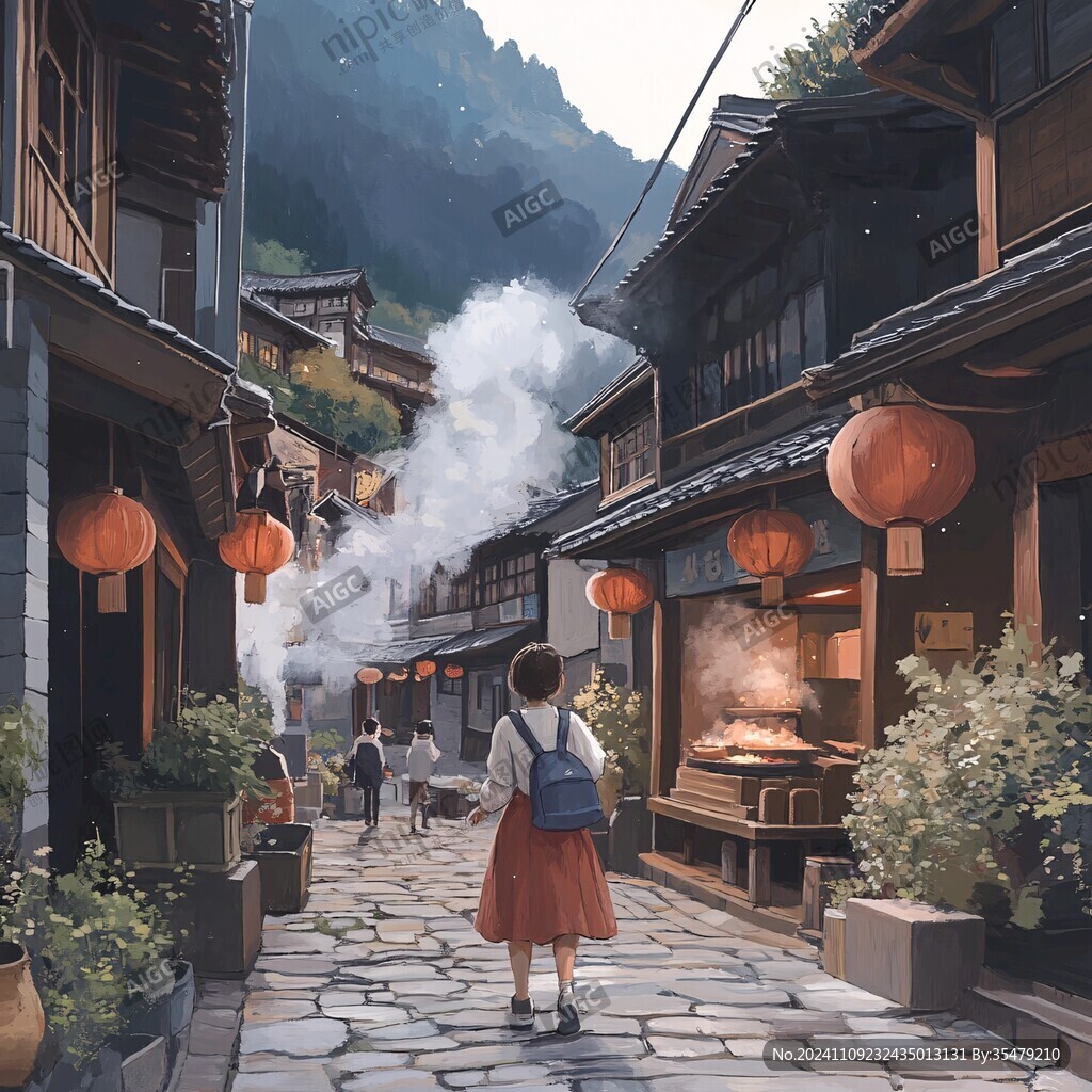 磁器口插畫(huà)