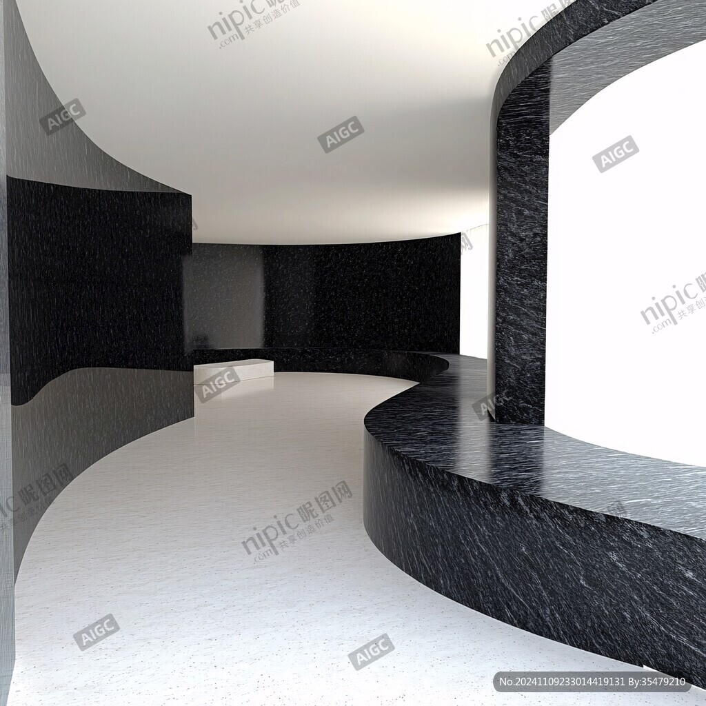 黑色建筑虛擬空間設(shè)計(jì)