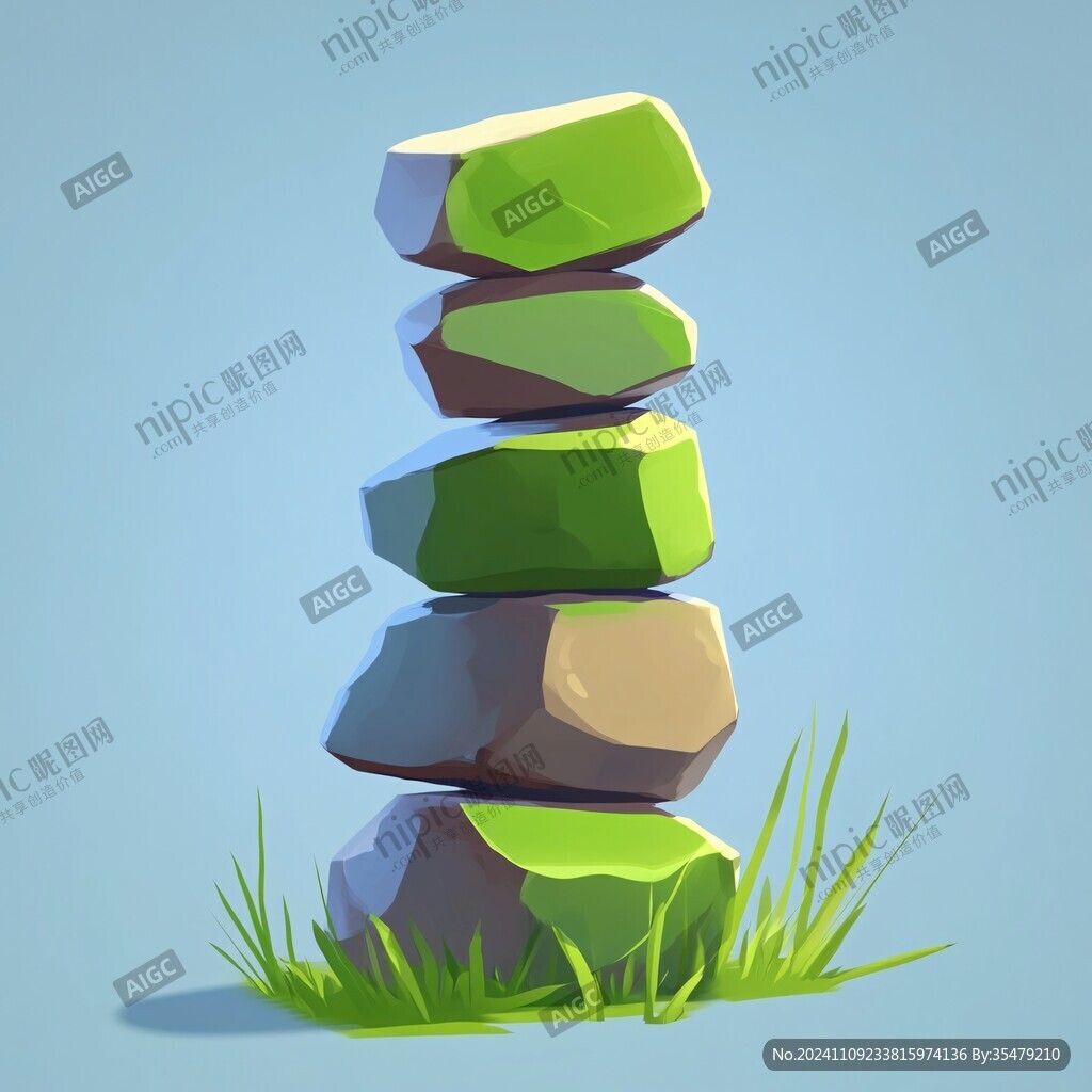 石塔插畫