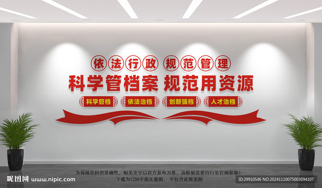 檔案管理中心文化墻