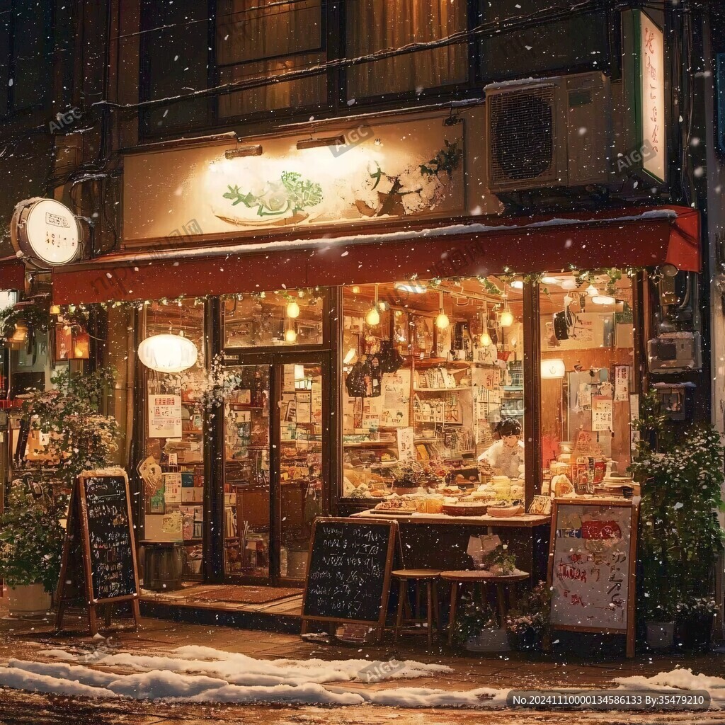圣誕節(jié)素材書店