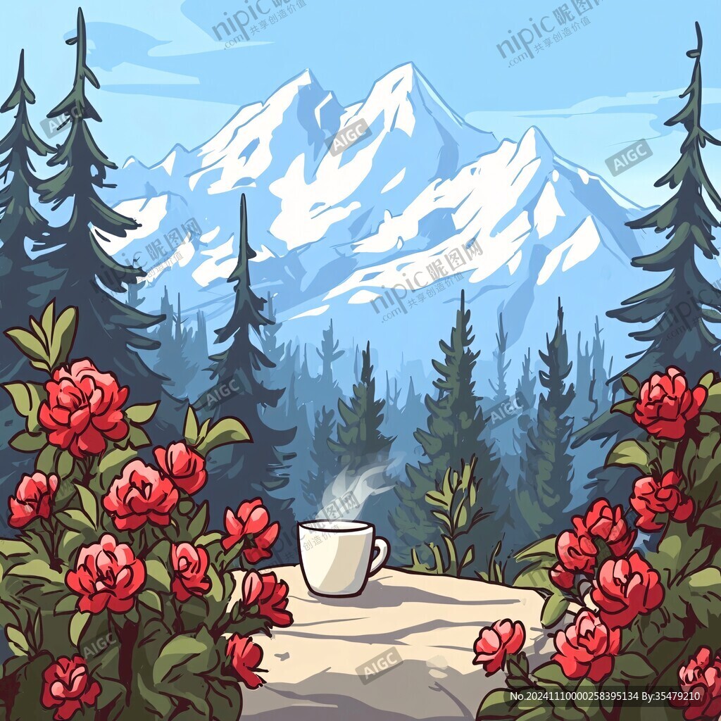 茶杯山水