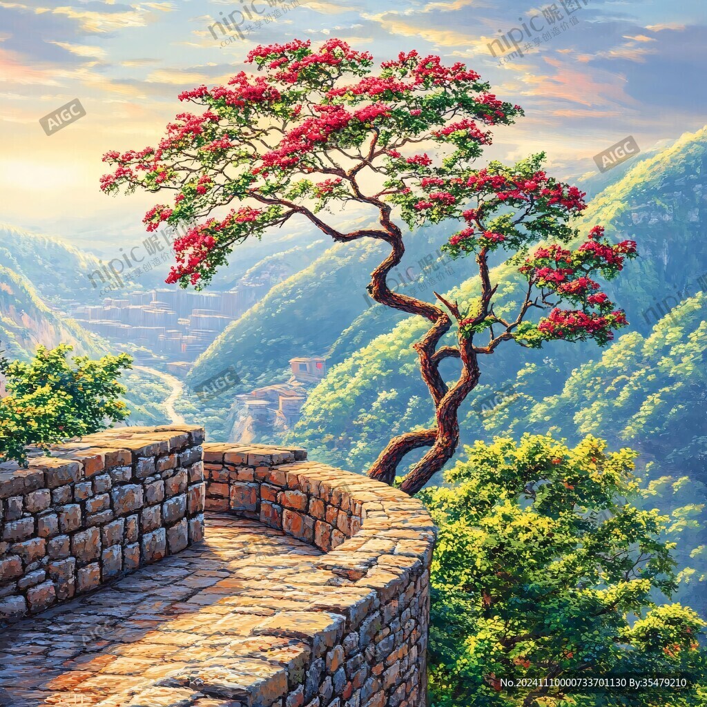 長城風(fēng)景畫