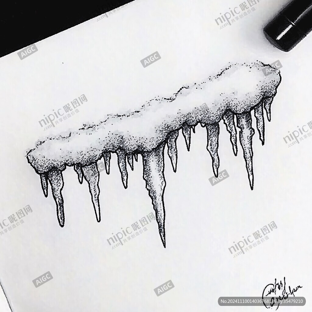 手寫冰天雪地