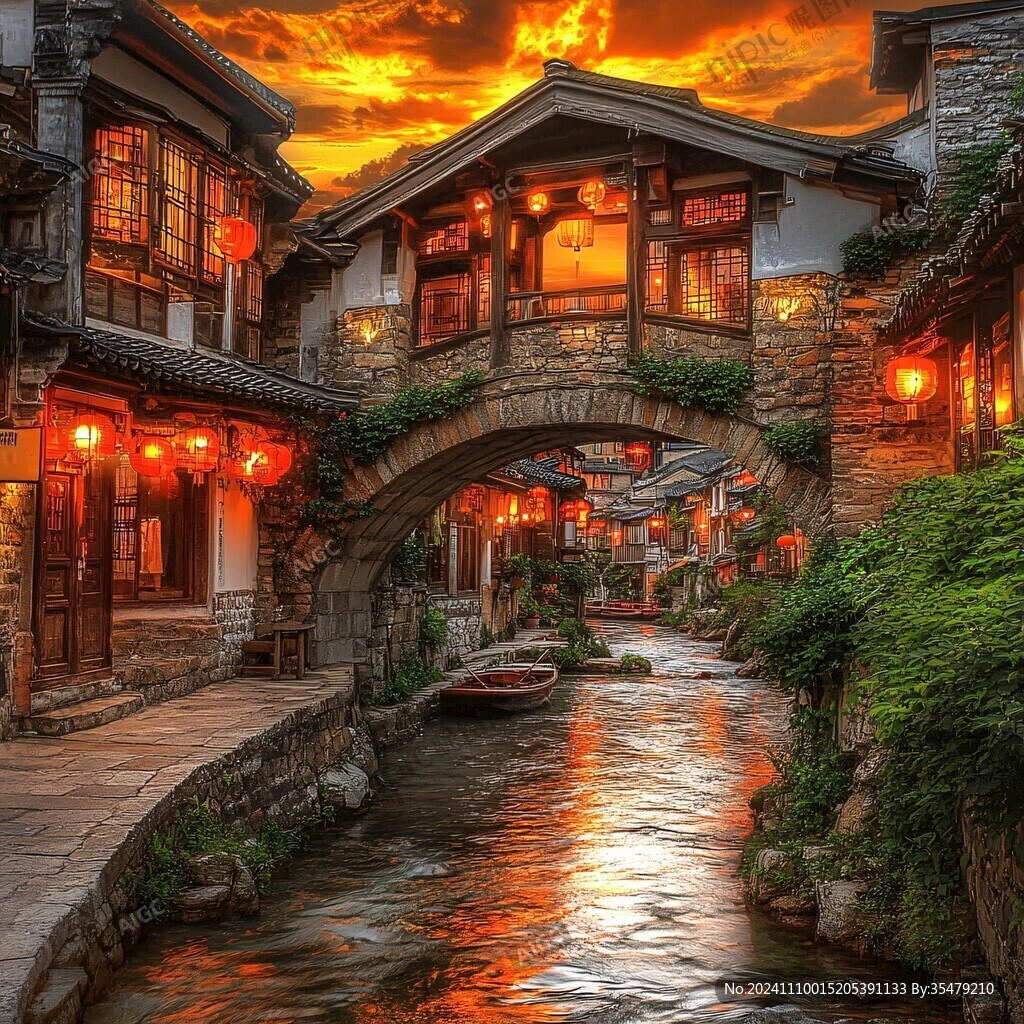 唯美古鎮(zhèn)風光