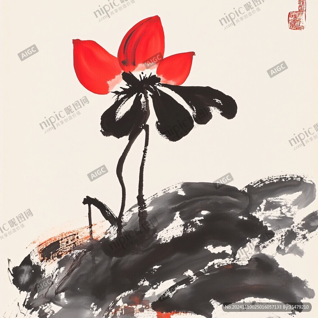 大寫意荷
