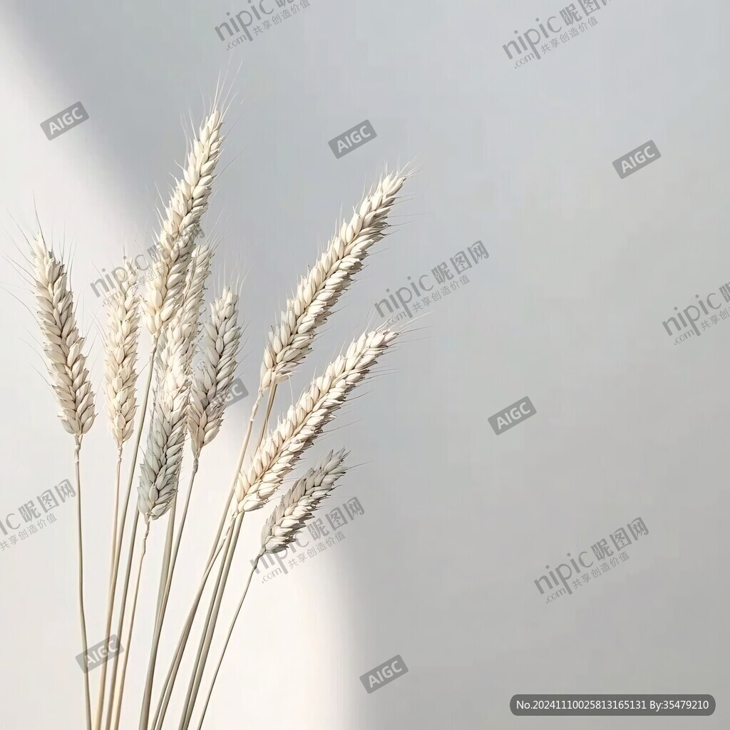 狗尾草暖色背景