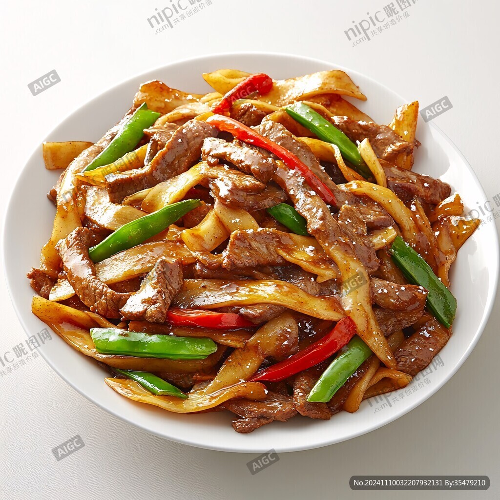 干炒牛河圖片素材下載