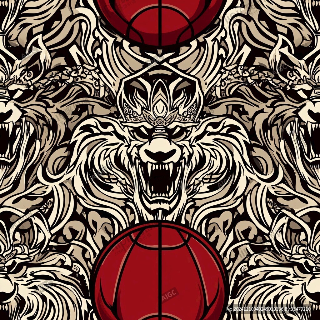 獅戲球紋
