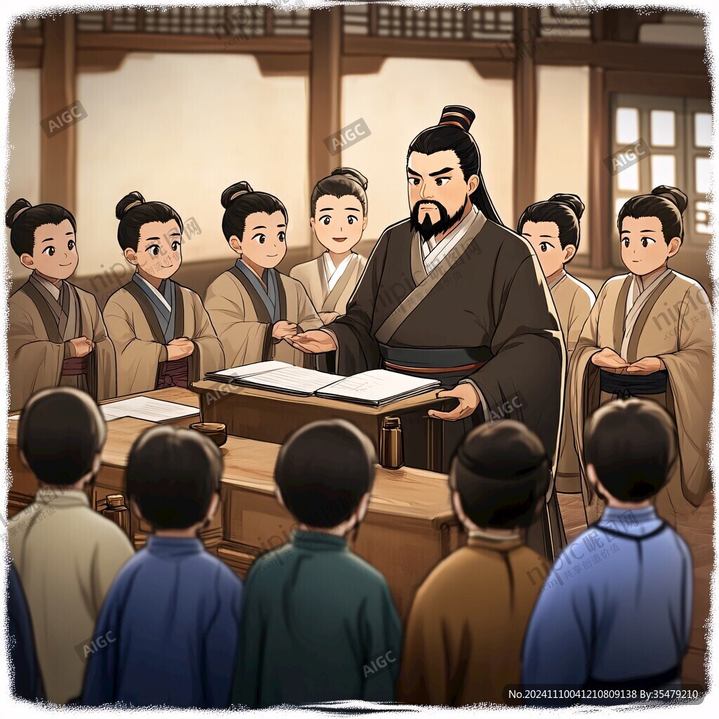 古代教書場景