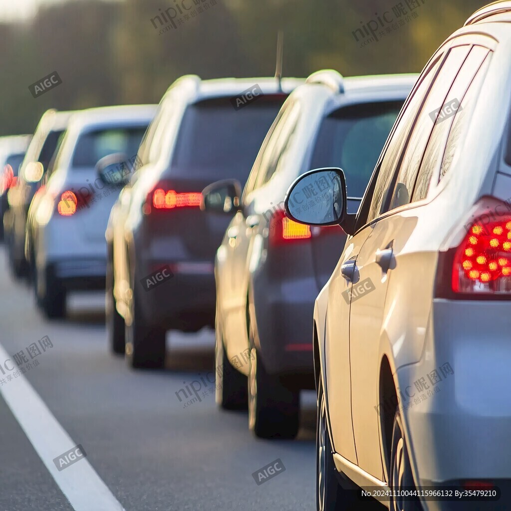 汽車排隊行駛