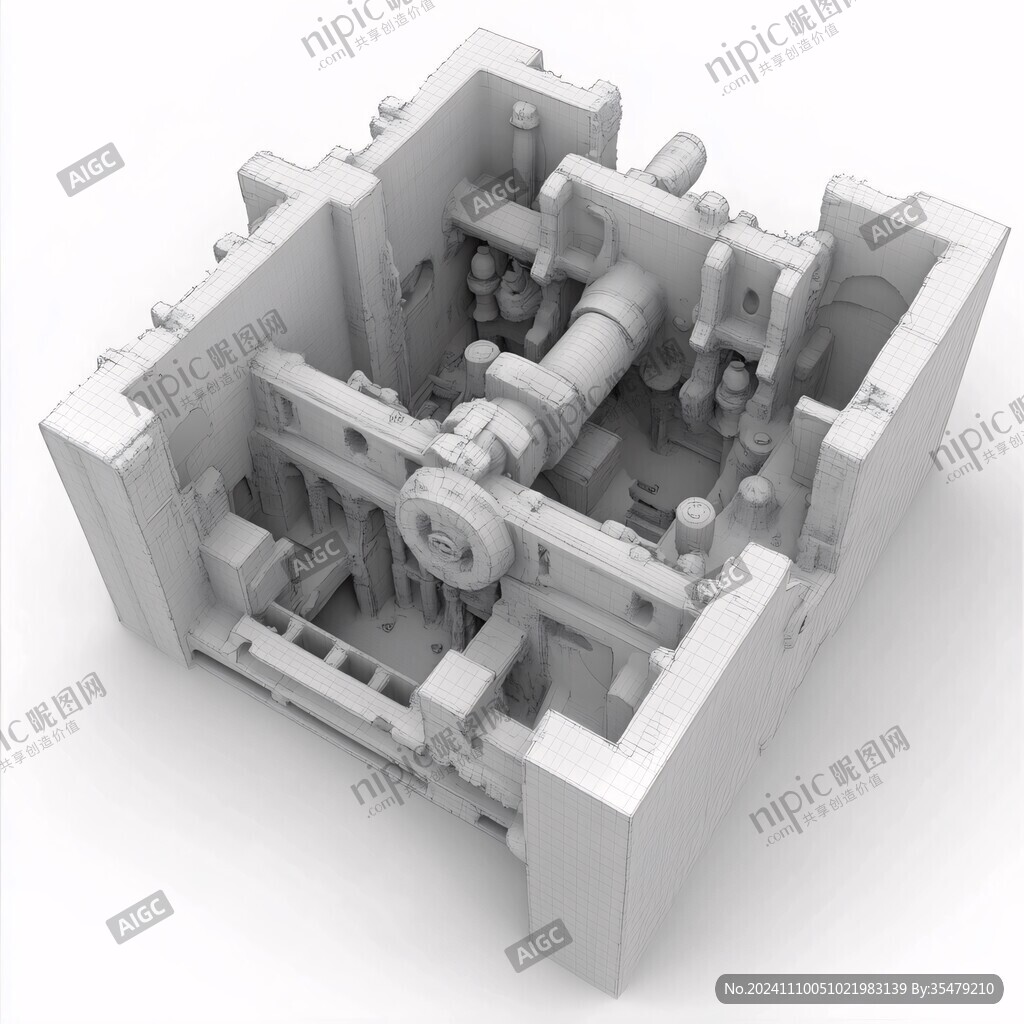 換熱區3d模型