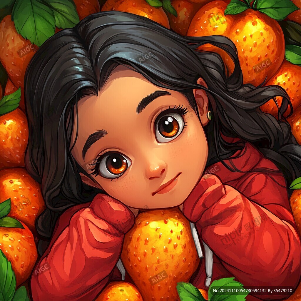 原創草莓妹插畫