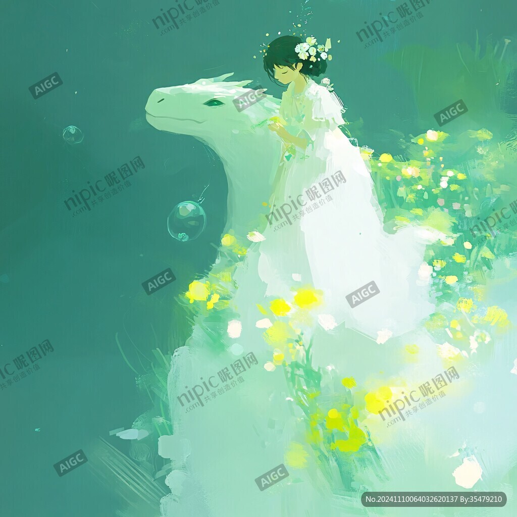 騎龍的少女