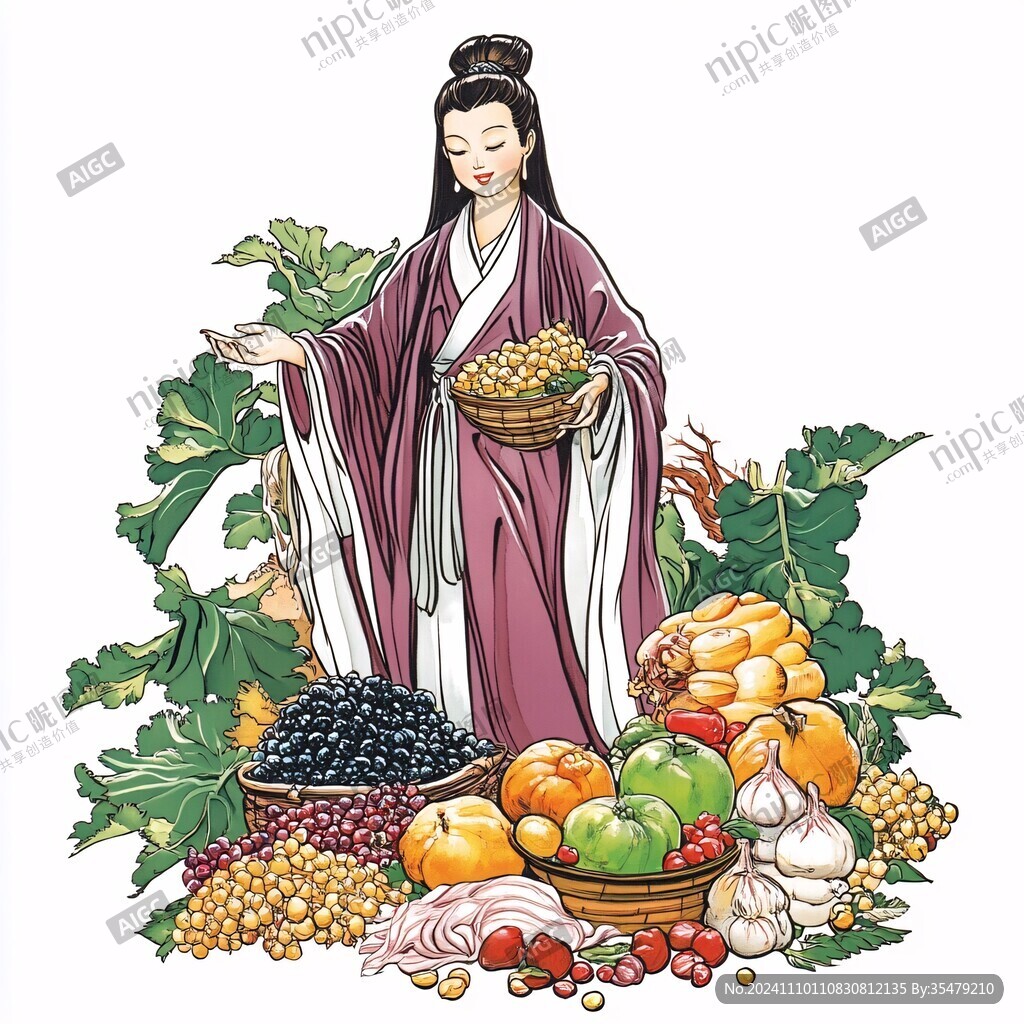 手繪人物炒貨