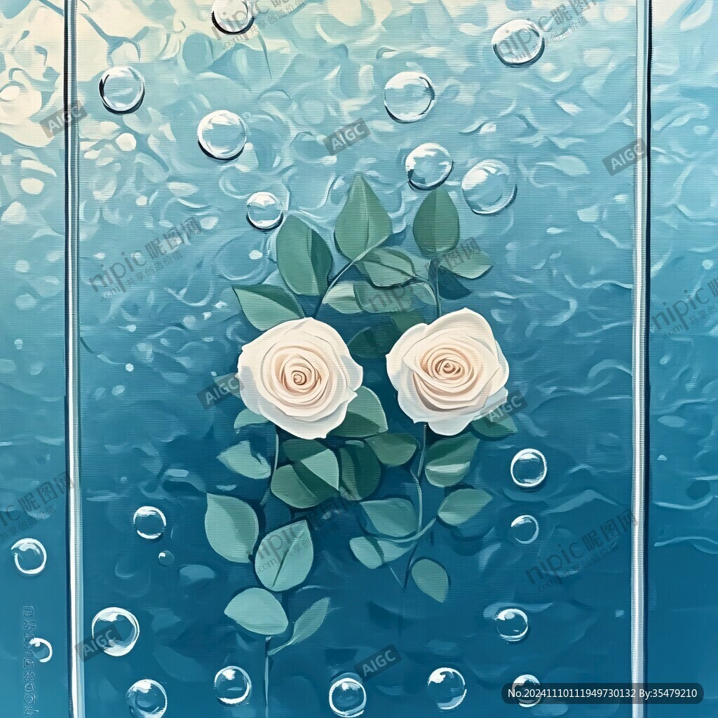 玫瑰花磨砂玻璃圖案