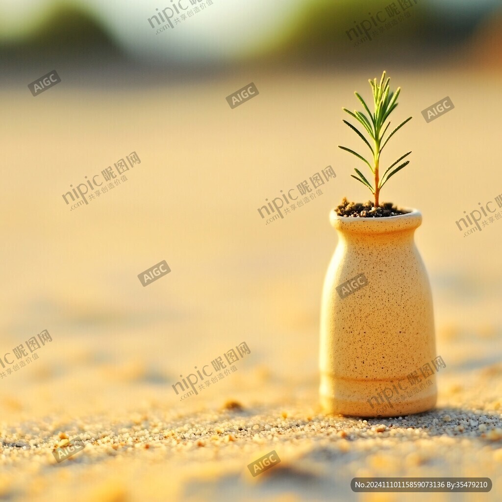 沙子中的苗