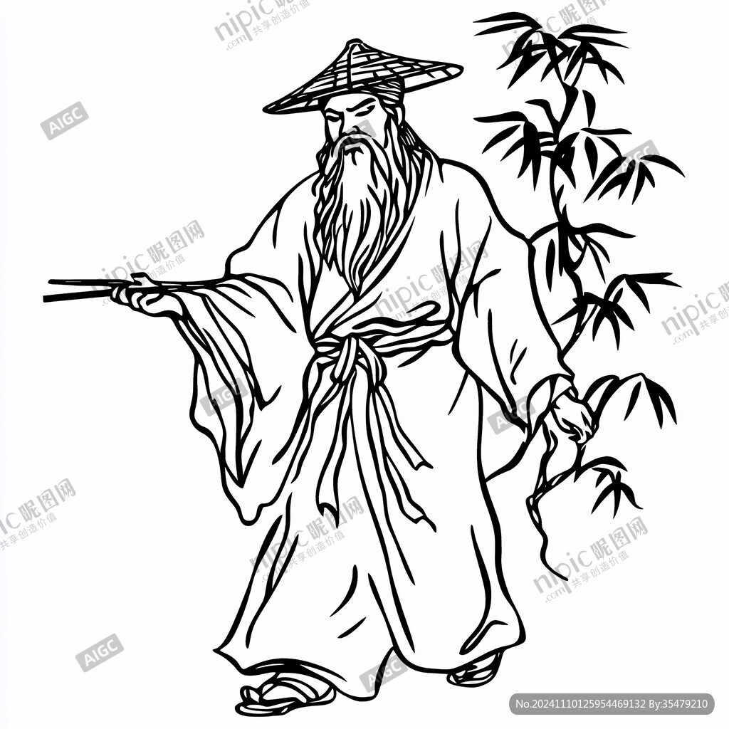 蘇軾線稿