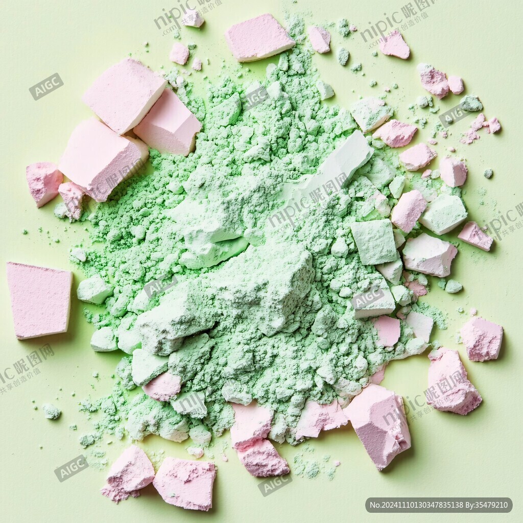綠色粉末