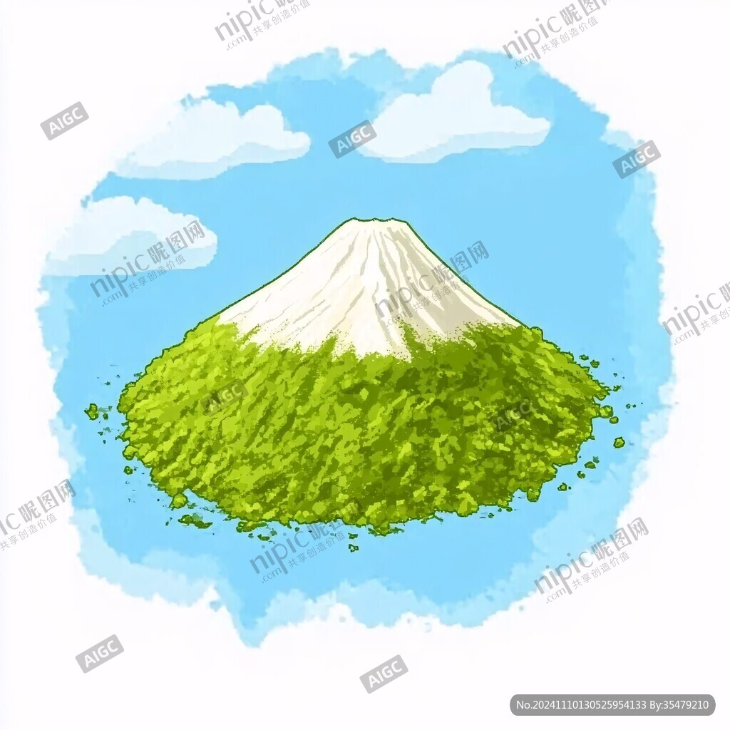 富士山插畫